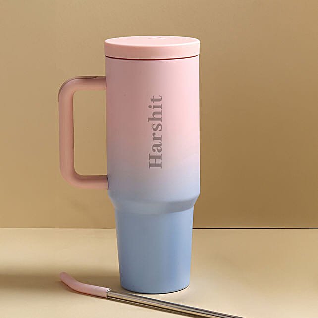 Buy/Send Dual Tone Personalised Stainless Steel Tumbler Online- FNP thumbnail 3